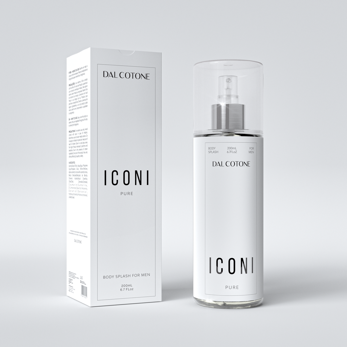 Body Splash Masculino Iconi Pure 200 mL