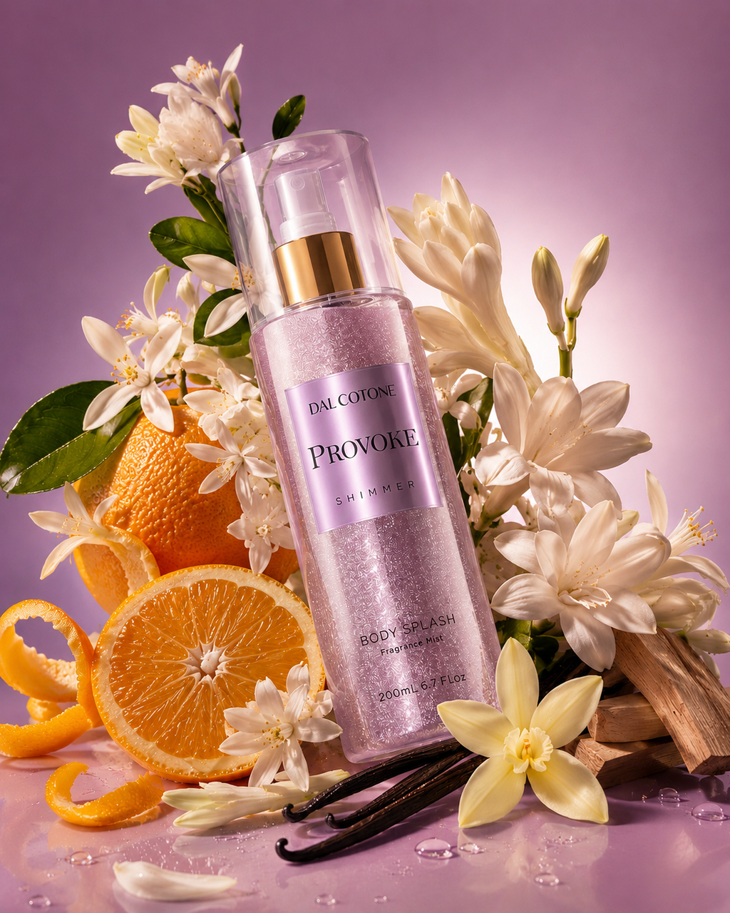 Body Splash - Provoke Shimmer 200ml - 8% de essência.