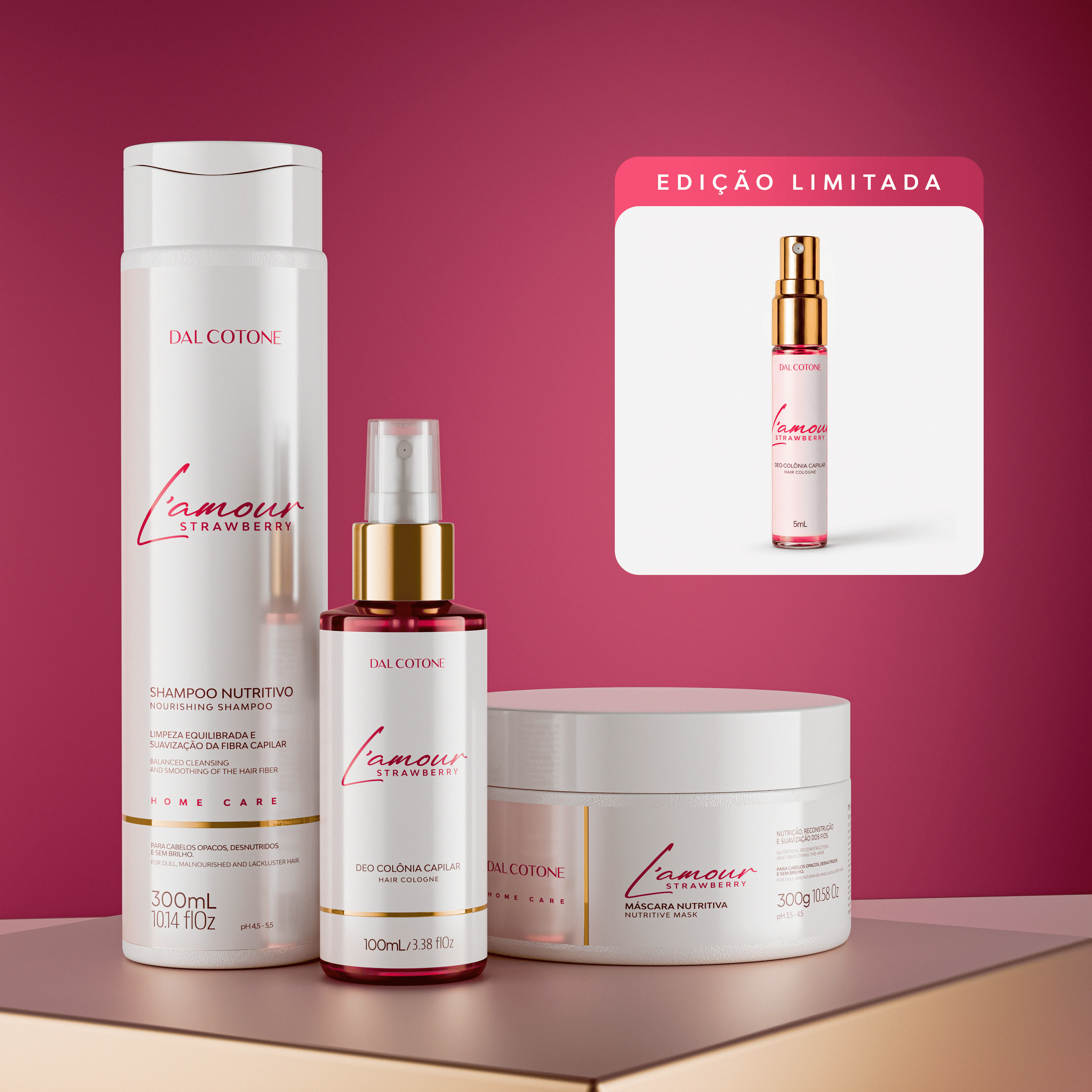 Kit L'amour com Perfume Capilar + Mini Pefume Lamour