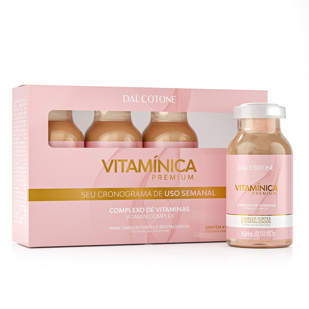Kit Ampolas Vitamínica Nutritiva 4x1 15ml