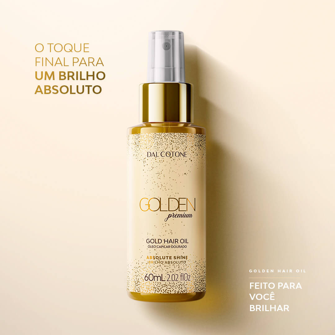 Óleo Spray Golden Premium Doador de Brilho 60ml
