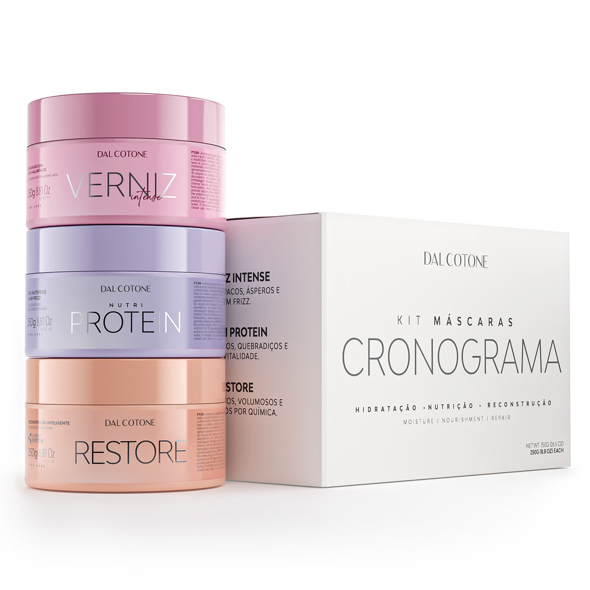 KIT Cronograma Capilar - Máscaras Capilares 250g
