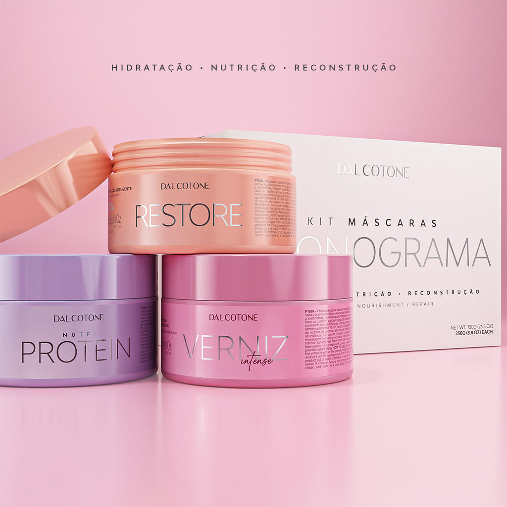 KIT Cronograma Capilar - Máscaras Capilares 250g