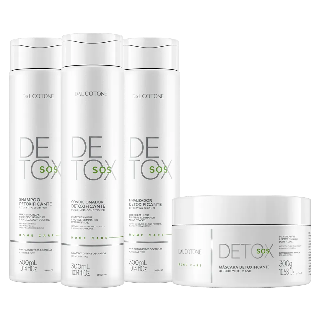 Kit SOS Detox Home Care Purificação Revitalizante com Controle da Oleosidade