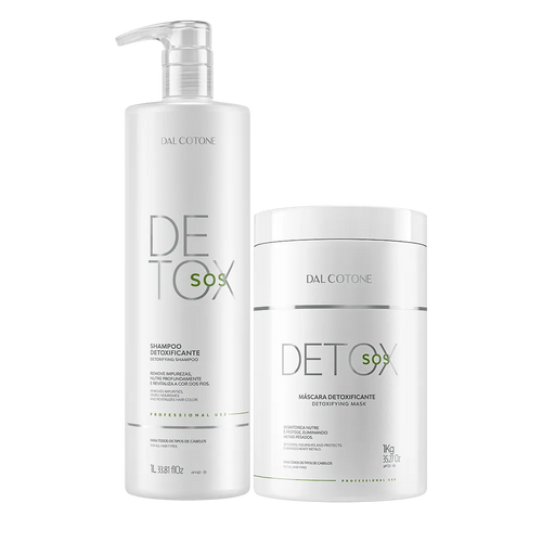 Kit SOS Detox Profissional Purificação e Controle da Oleosidade