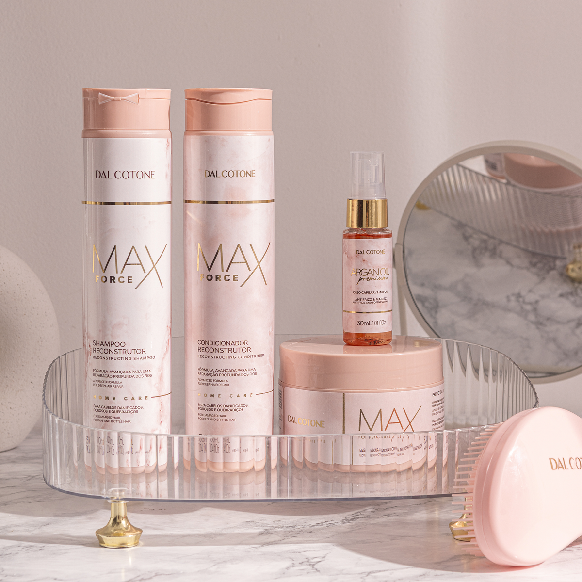 Kit Max Force Home Care + Óleo de Argan