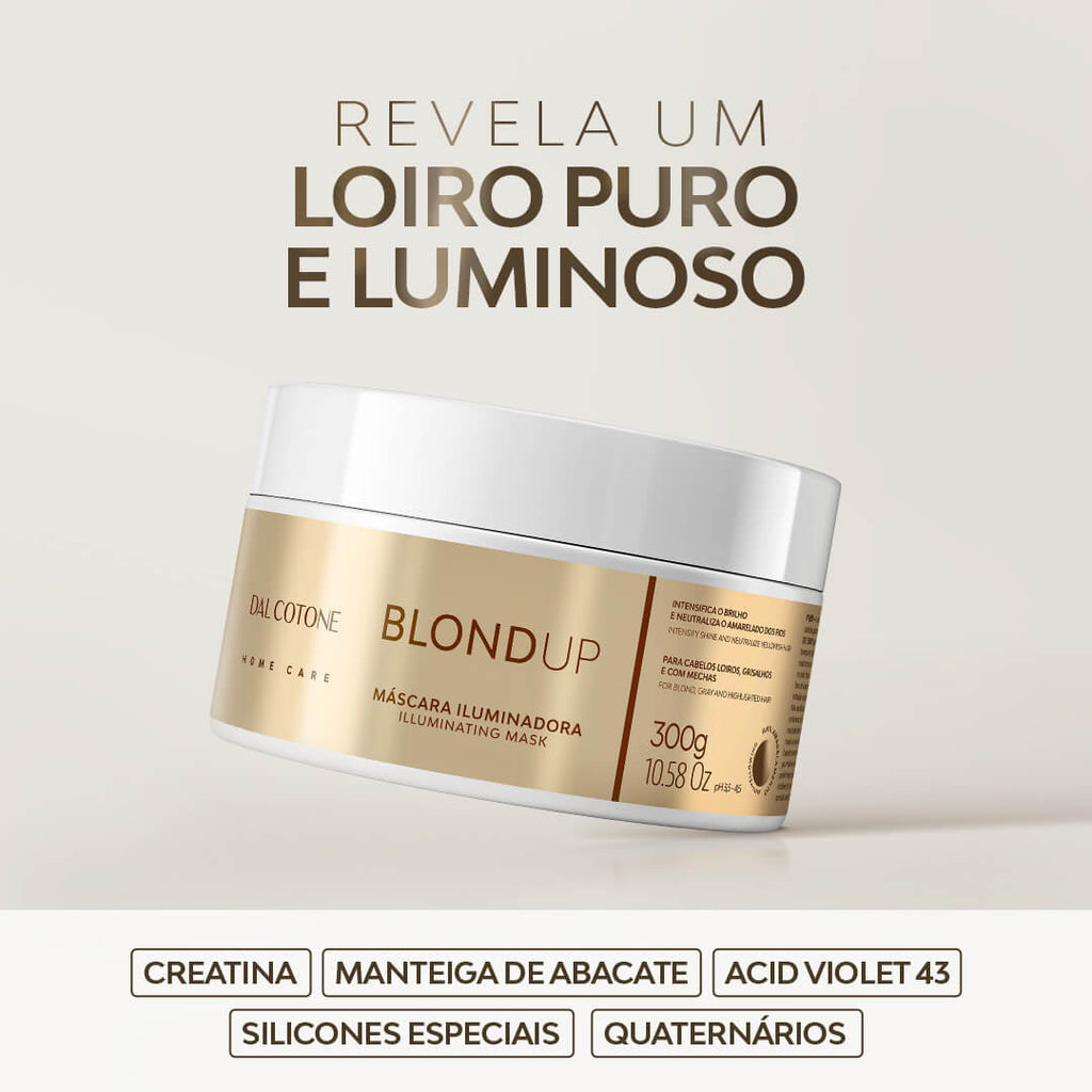 Máscara Capilar Blond Up Cabelos Loiros e Grisalhos 300g