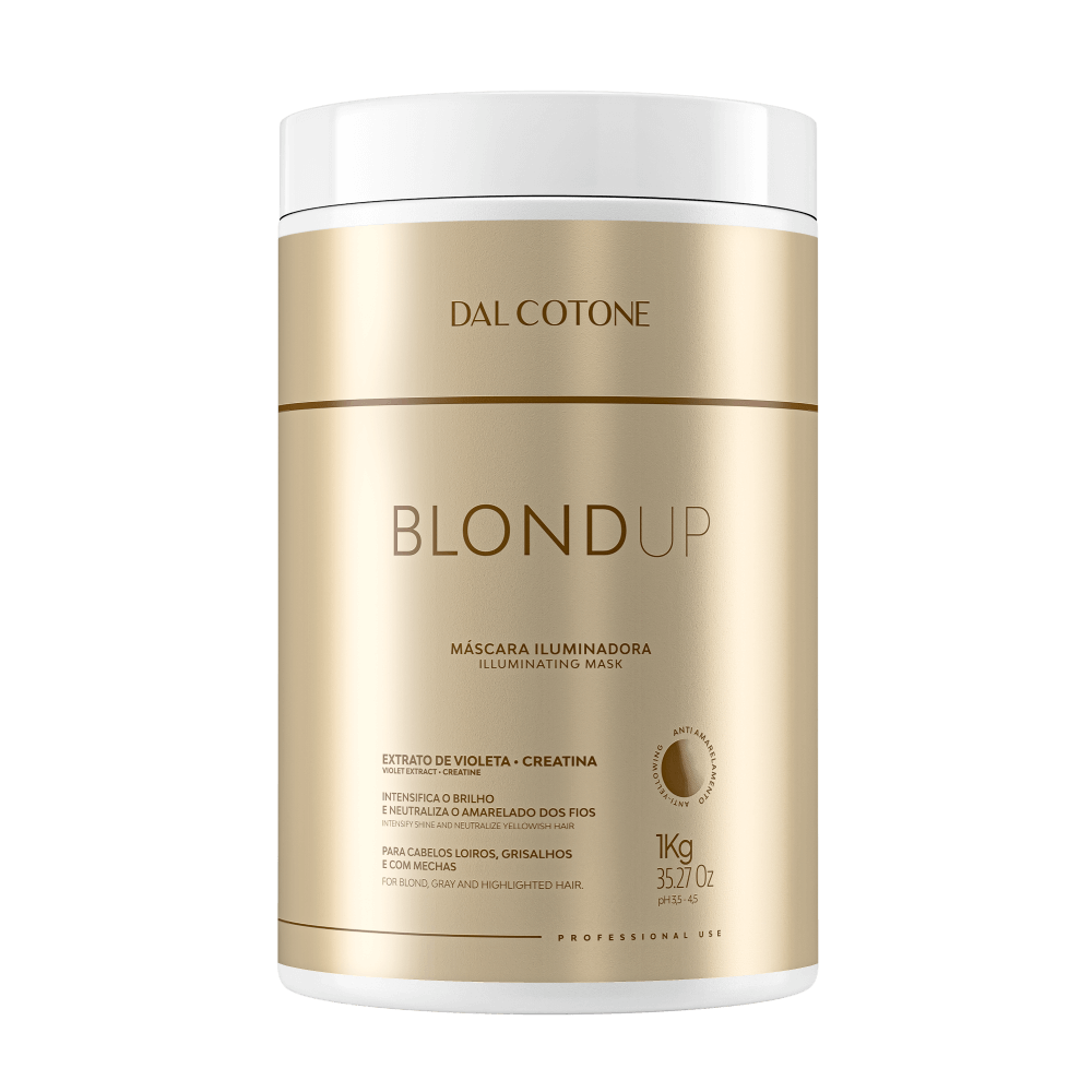 Máscara Capilar Blond Up Premium Iluminadora Loiros e Grisalhos 1Kg