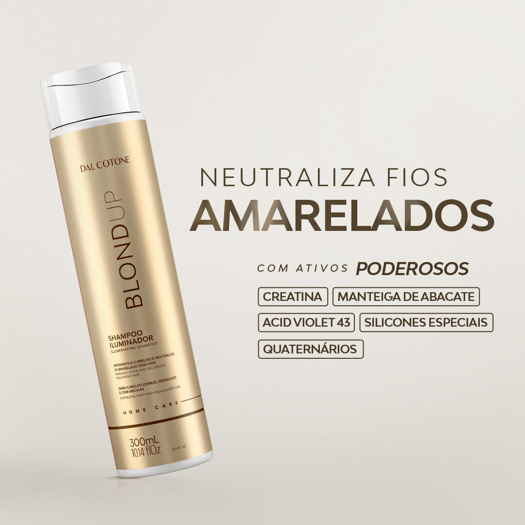 Shampoo Blond Up Cabelos Loiros e Grisalhos 300ml