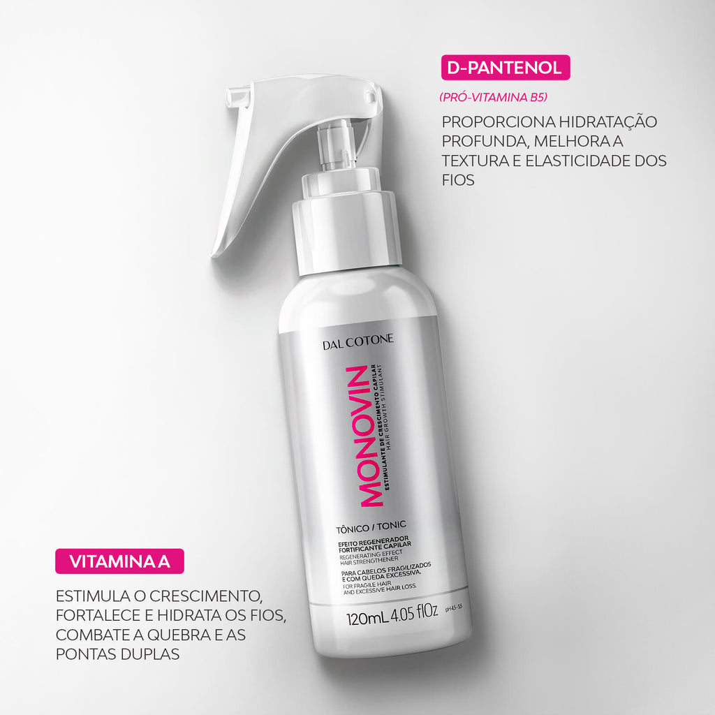 Tônico Capilar Dal Cotone Monovin Crescimento Acelerado 120ml